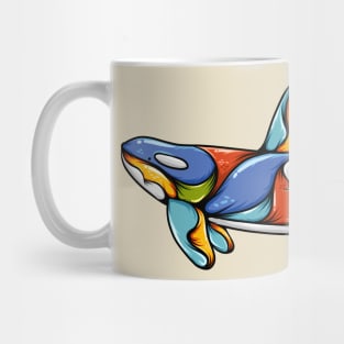 Orca whale colorful Mug